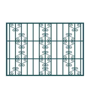 Сварная стальная решетка с порошковым напылением РС-17