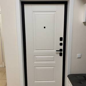 Белая квартирная дверь