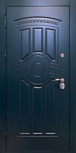 Термодверь с отделкой МДФ и зеркалом внутри